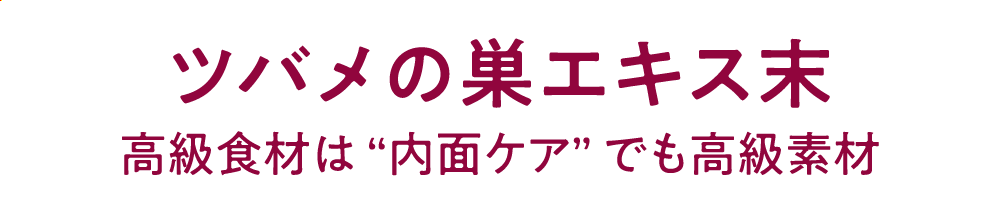 ツバメの巣エキス末 高級食材は “内面ケア” でも高級素材